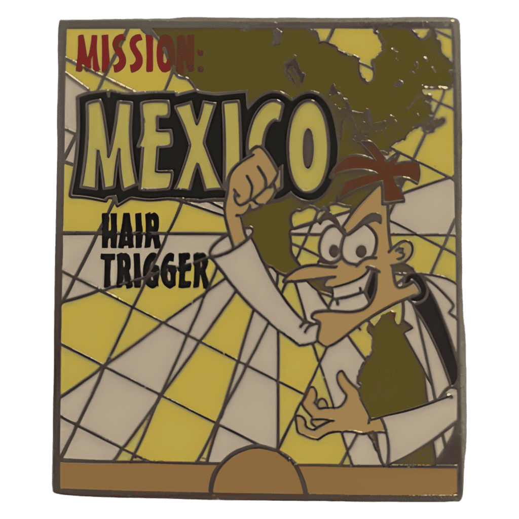 Mission: Mexico Hair Trigger (Dr. Doofenshmirtz) Disney pin