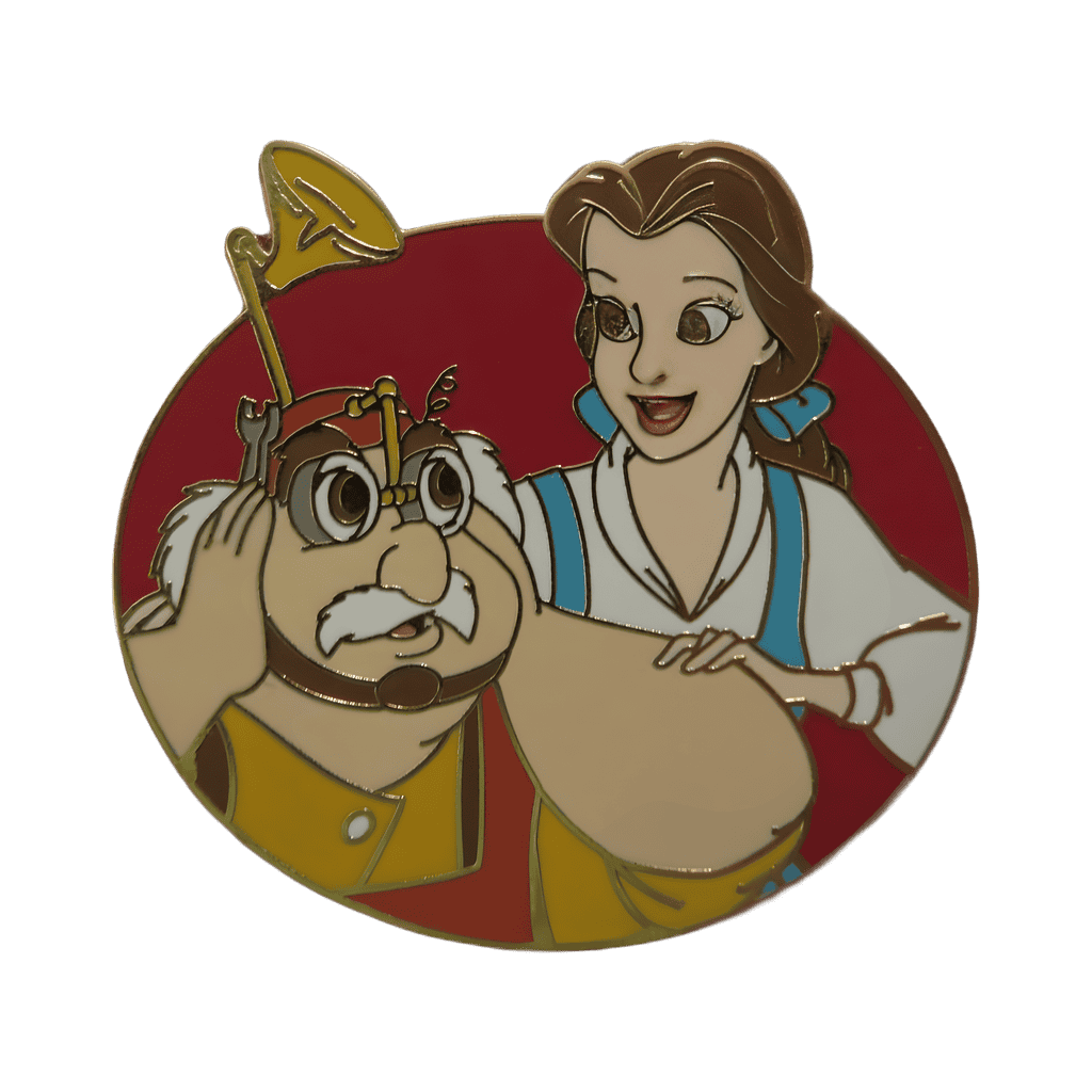 Belle and Maurice Disney pin