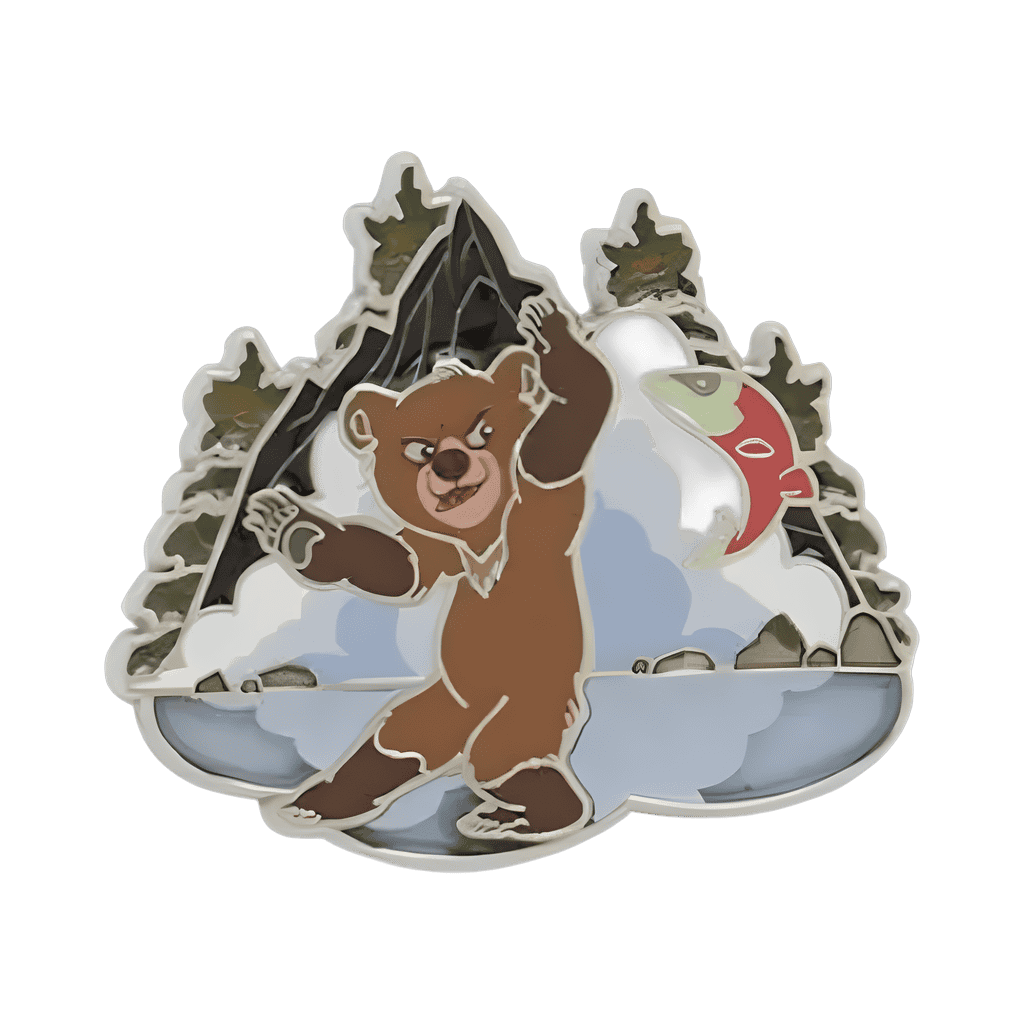 Koda with fish Disney pin