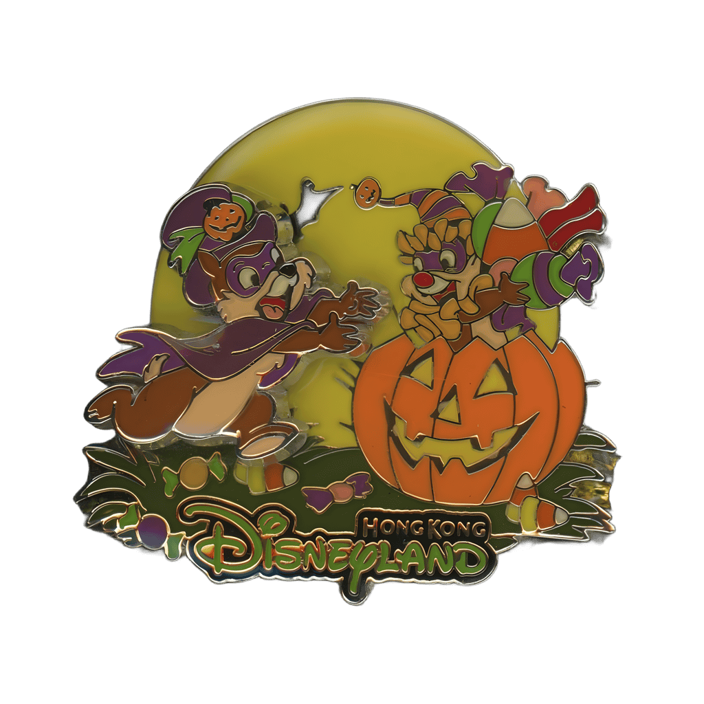 Chip & Dale Pumpkin Disney pin