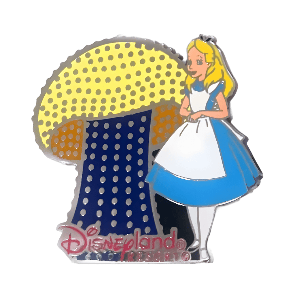 Alice with Mushroom - Musical Disney pin