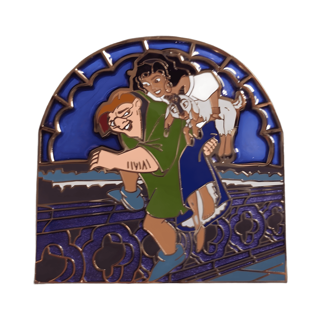 Quasimodo and Esmeralda Disney pin
