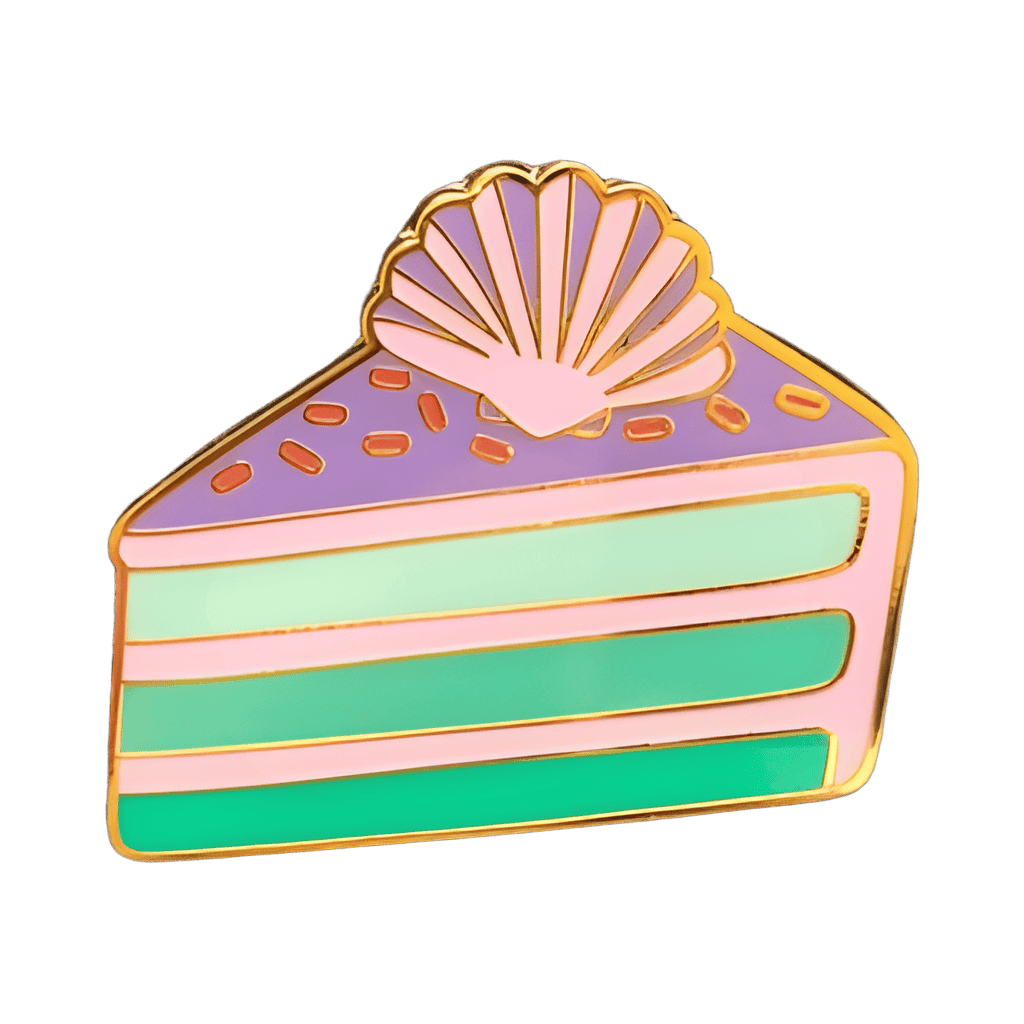 Ariel Cake Slice Disney pin