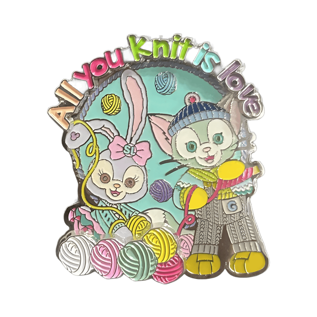 All you knit is love Disney pin