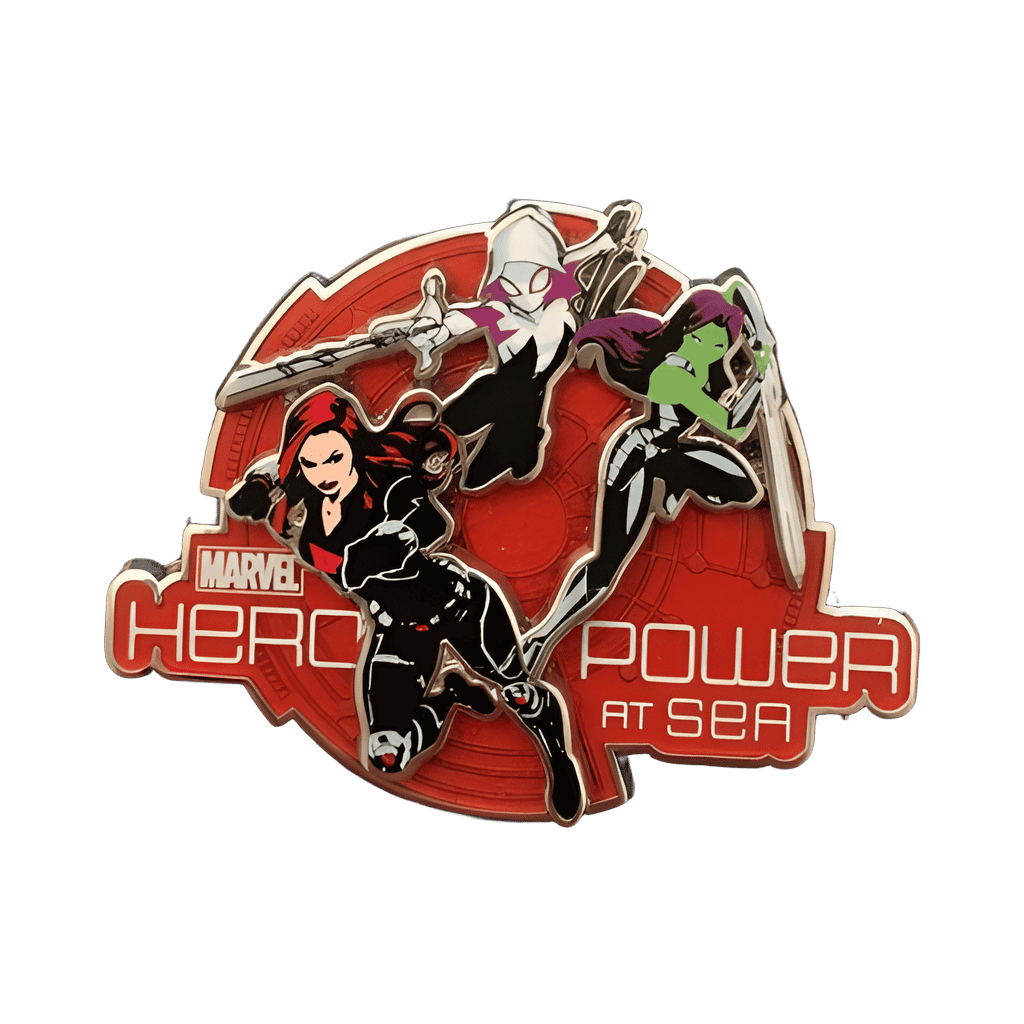 Hero Power at Sea - Black Widow, Spider-Gwen and Gamora Disney pin