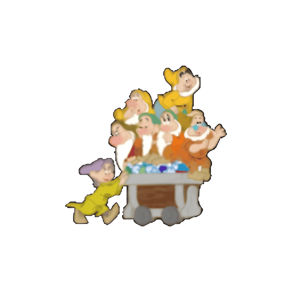 Snow White and the Seven Dwarfs Boxed Set - Dwarfs in Mine Cart Disney pin