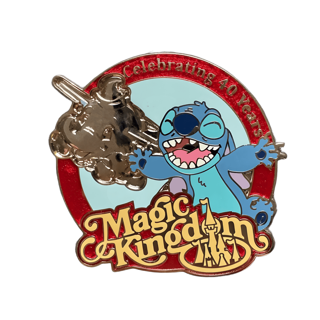 Stitch with gold dumbo Disney pin