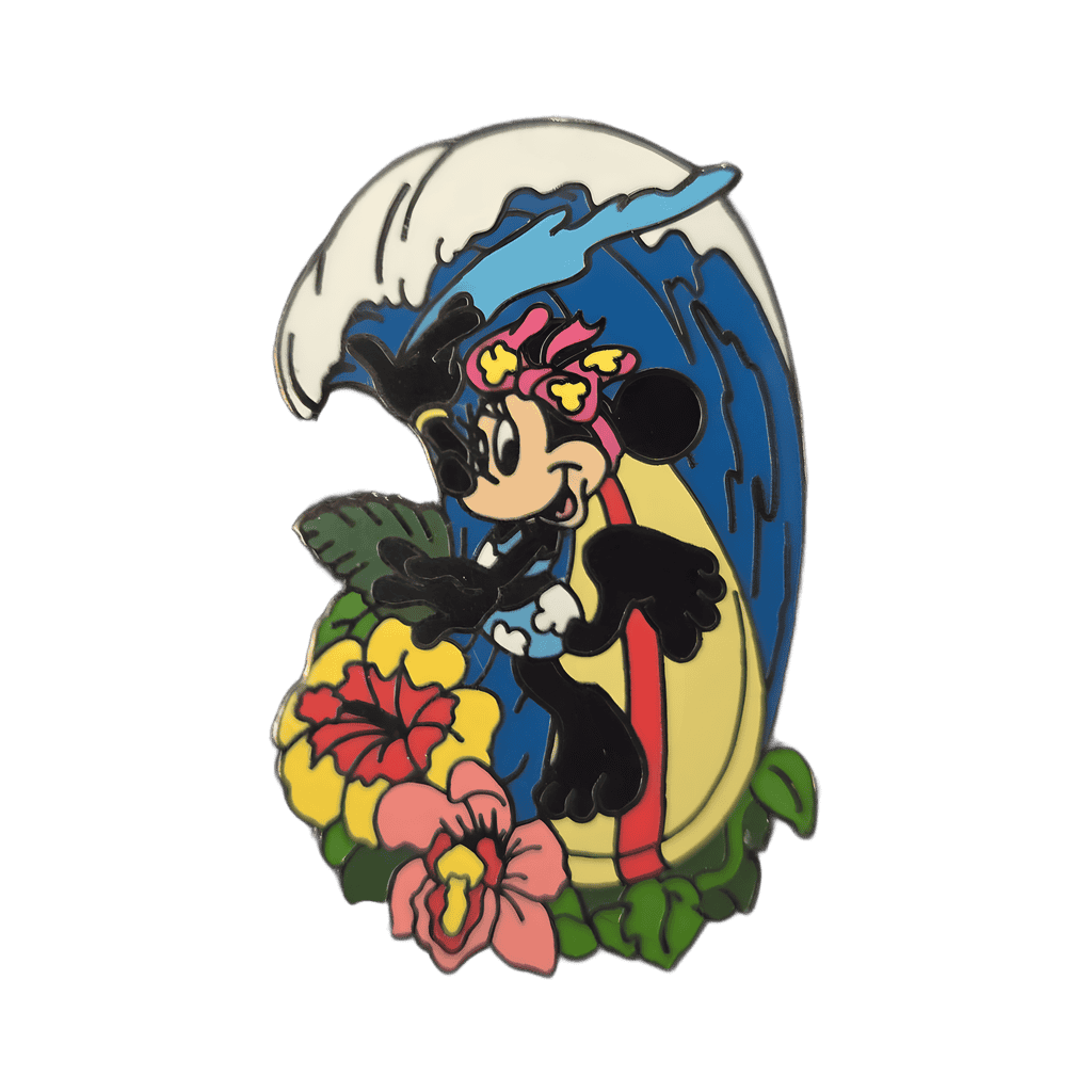 Surfing Minnie Mouse Disney pin