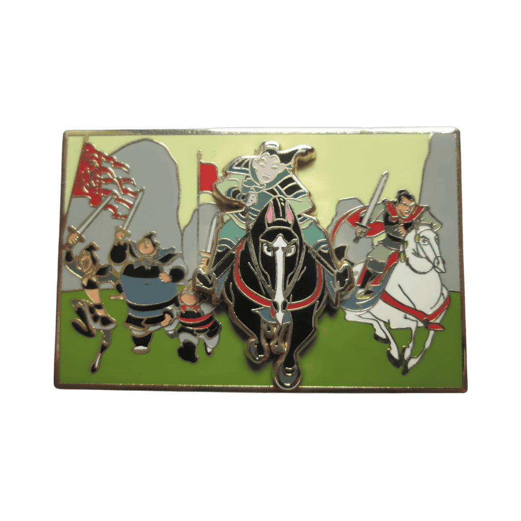 Mulan Riding with Soldiers Disney pin