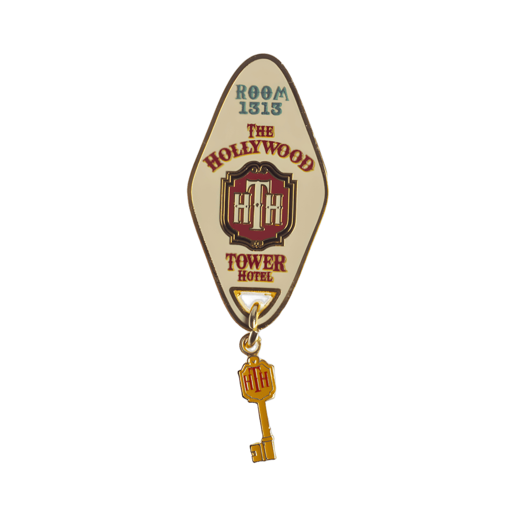 The Hollywood Tower Hotel Key Fob Disney pin