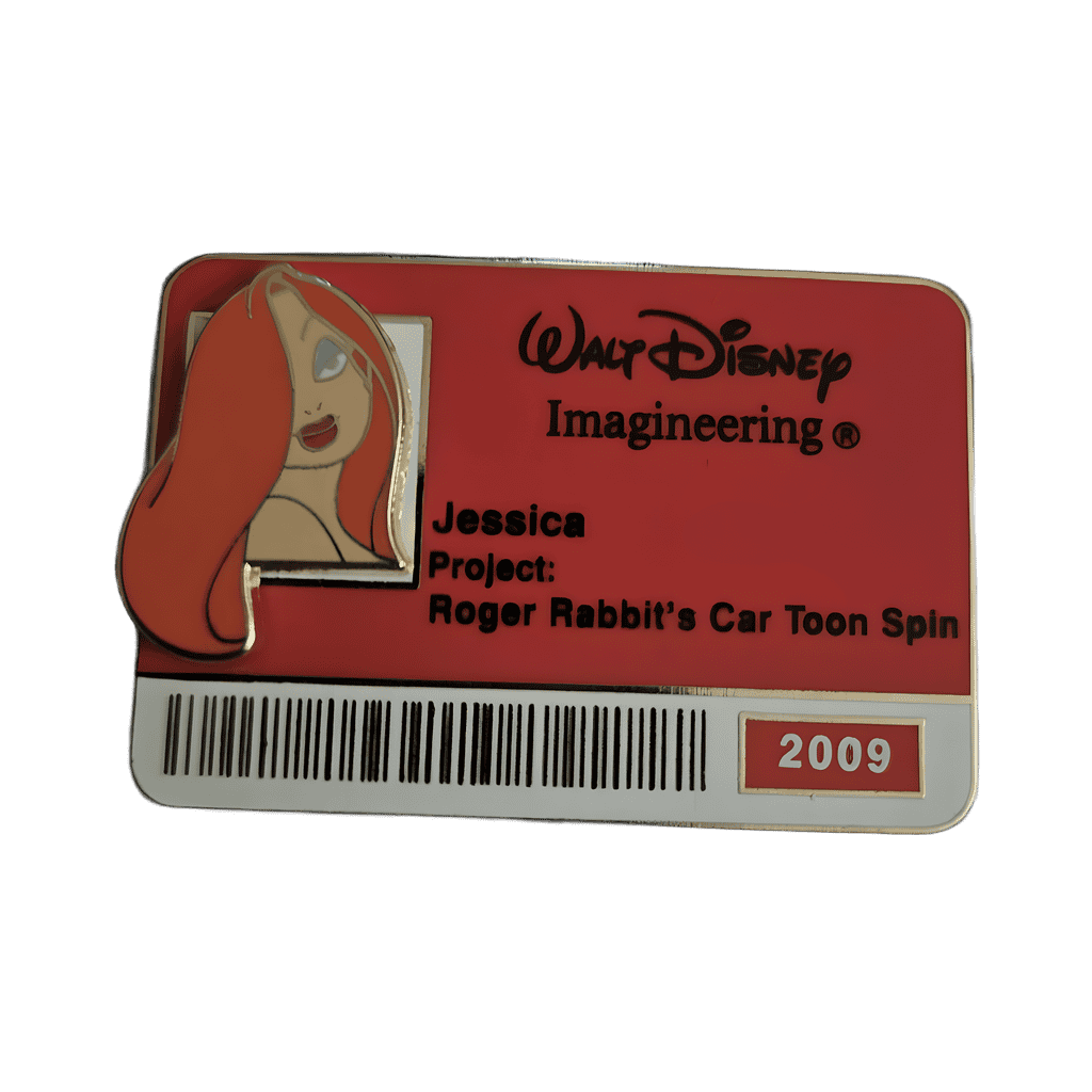 Jessica Rabbit ID Badge Disney pin