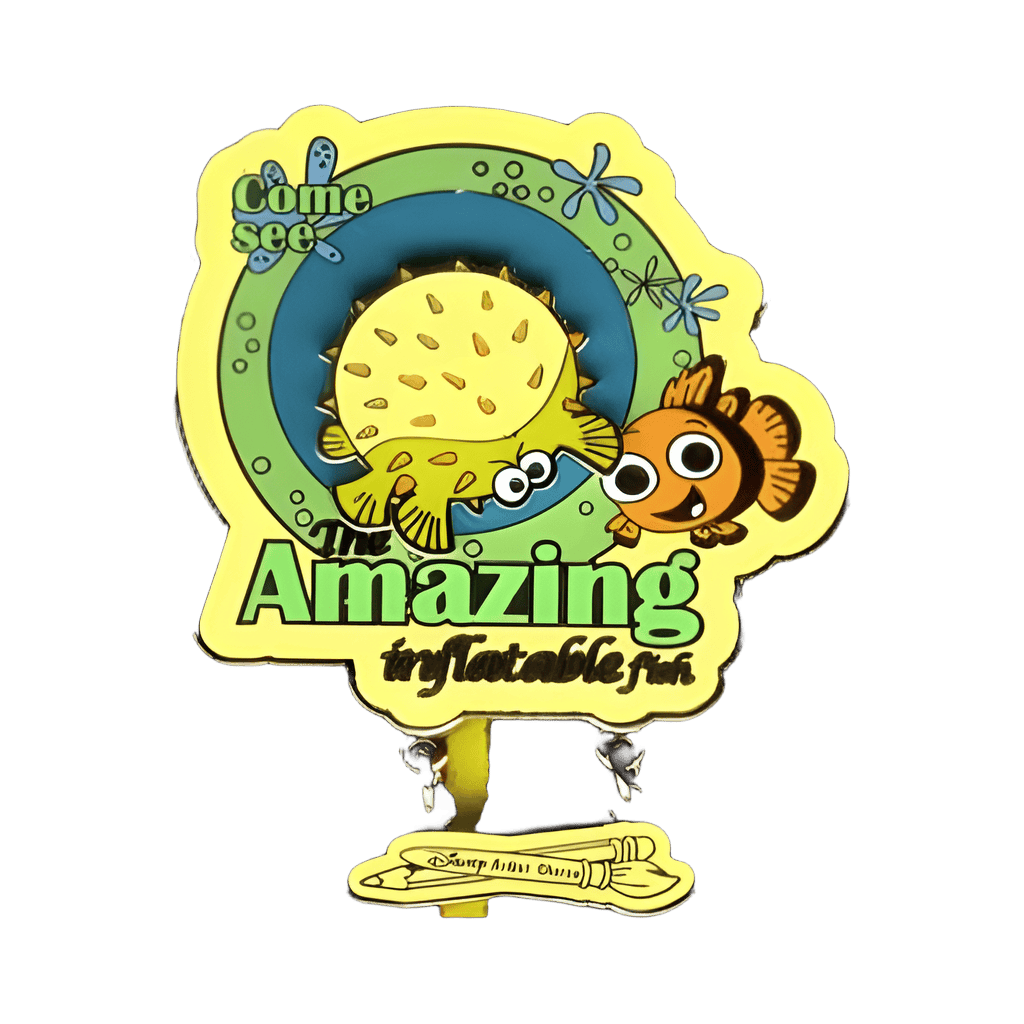Come See the Amazing Inflatable Fish - Nemo and Bloat Disney pin