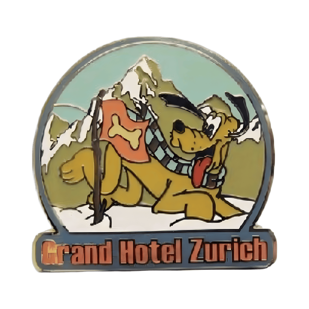 Pluto at Grand Hotel Zurich Disney pin