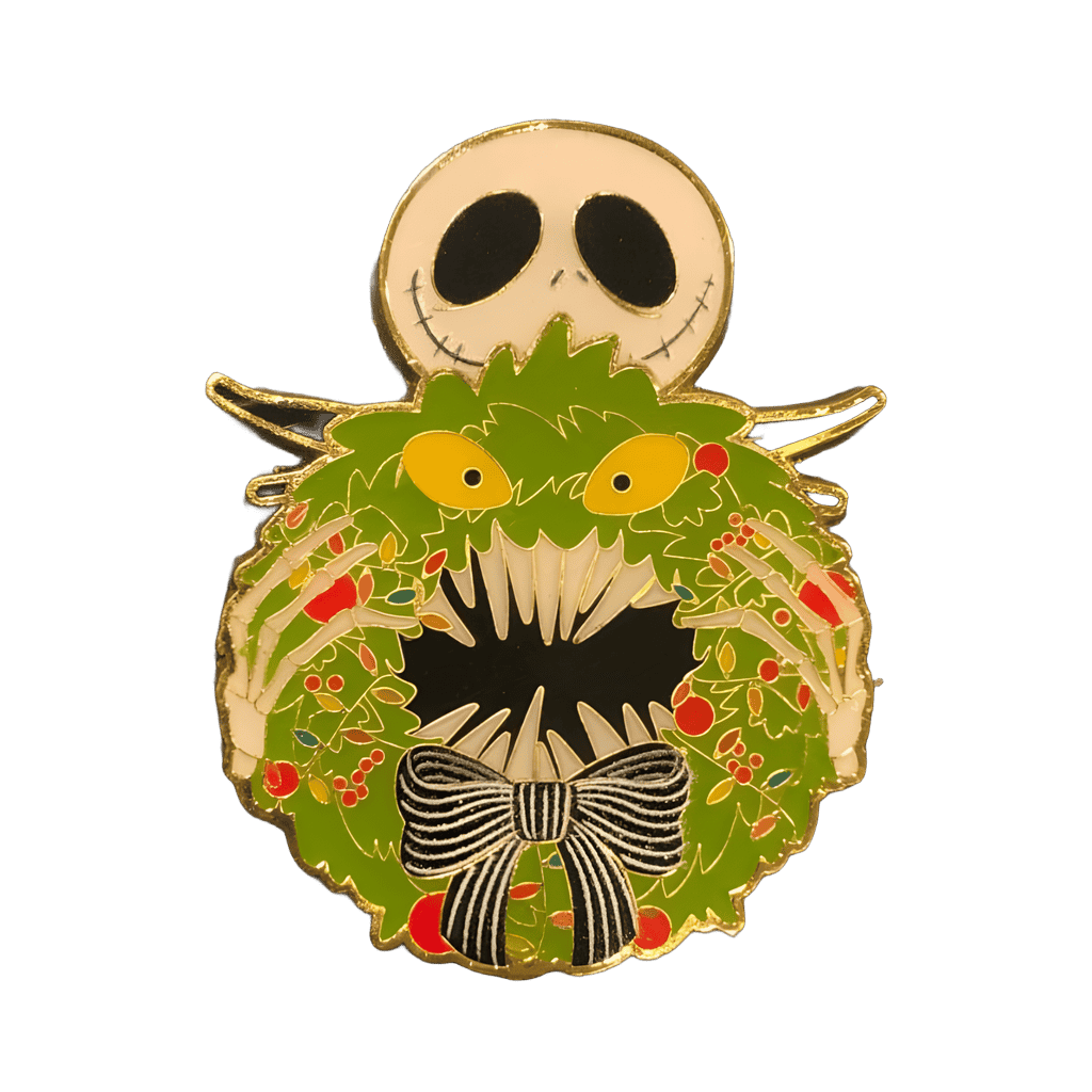 Jack Skellington Wreath - Glow in the Dark Disney pin
