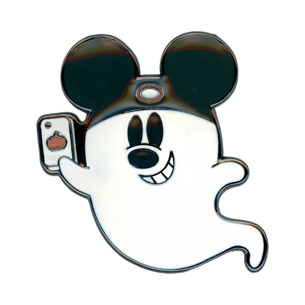 Ghost Holding Card Disney pin