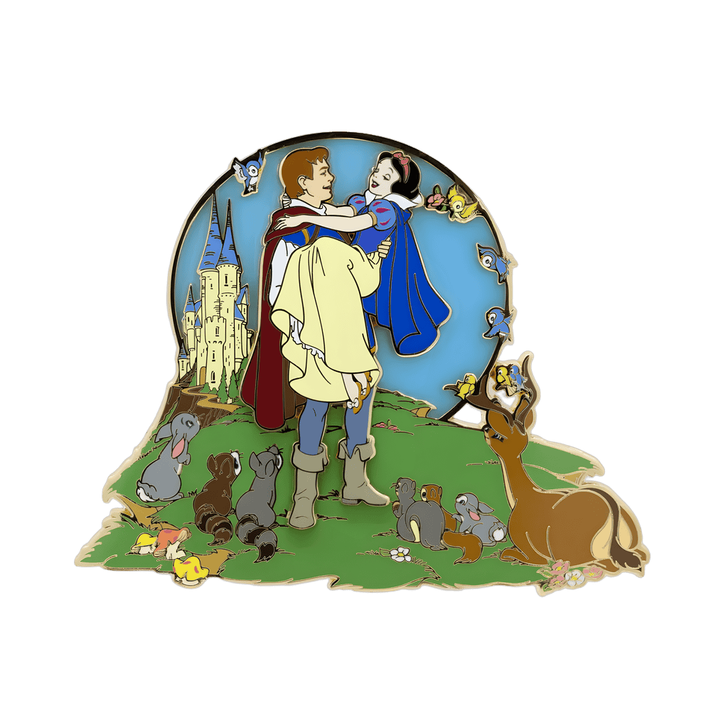 Pink a La Mode Jumbo Snow White Castle Stained Glass Disney pin