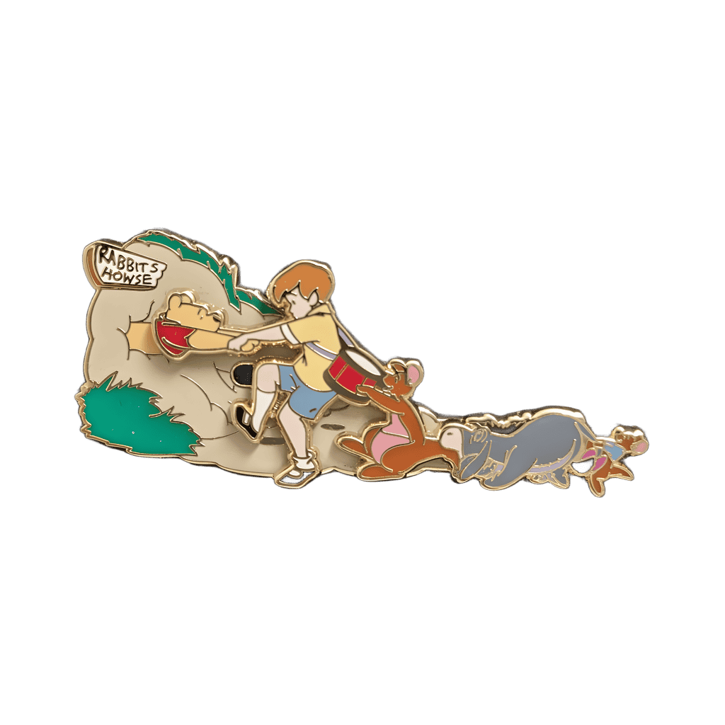 Pooh and the Honey Tree (Christopher Robin - Kanga - Eeyore - Roo) Disney pin
