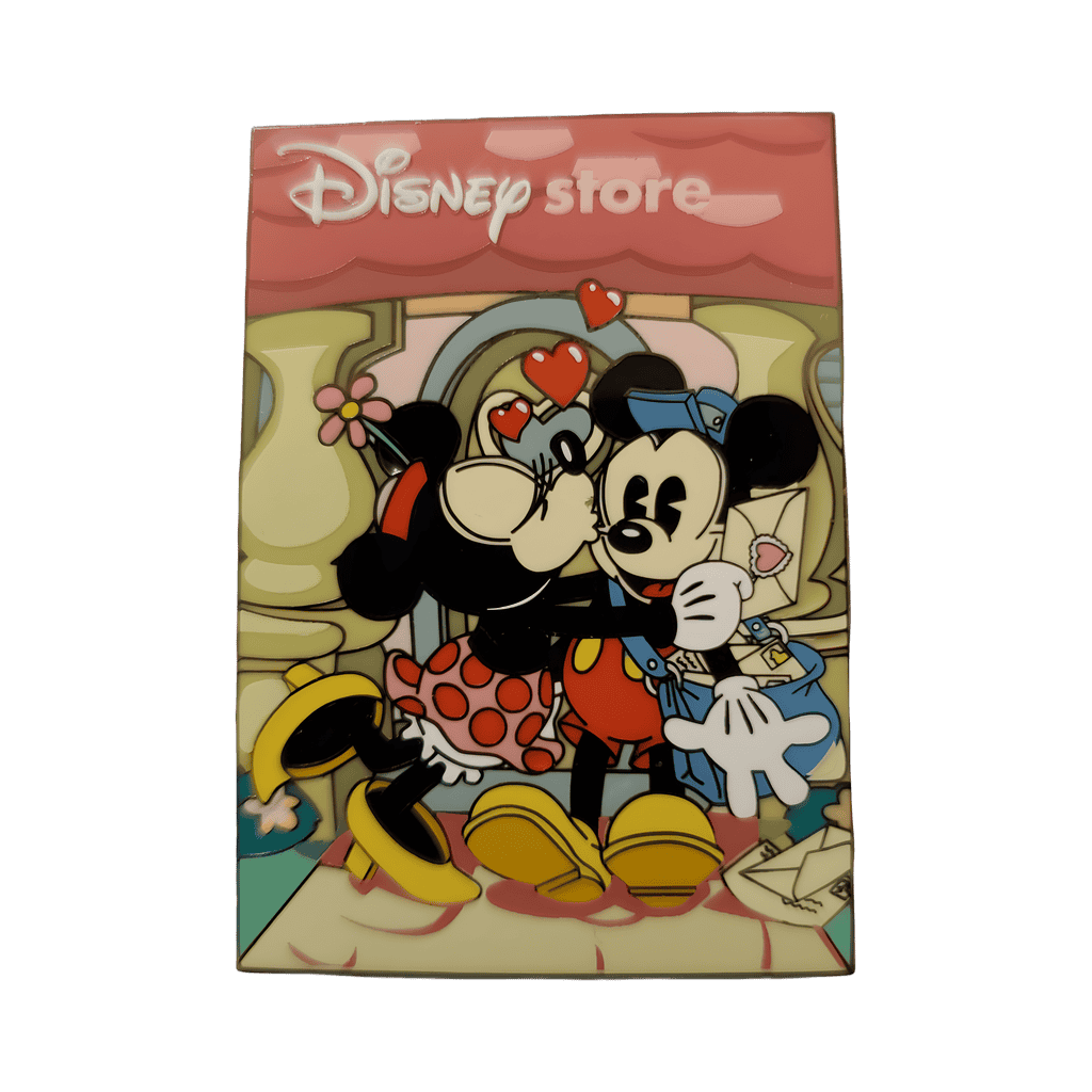 Minnie Kissing Postman Mickey Disney pin
