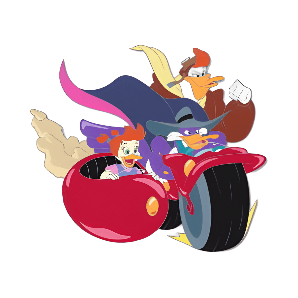 Darkwing Duck, Gosalyn, and Launchpad McQuack on Ratcatcher Disney pin