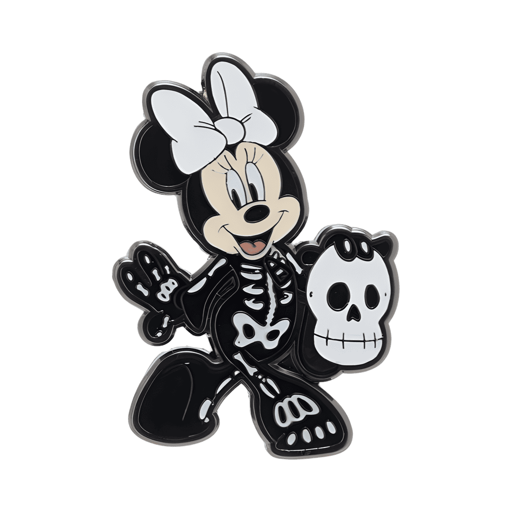 Mickey and Minnie in Skeleton Costumes Pin Set - Minnie Disney pin
