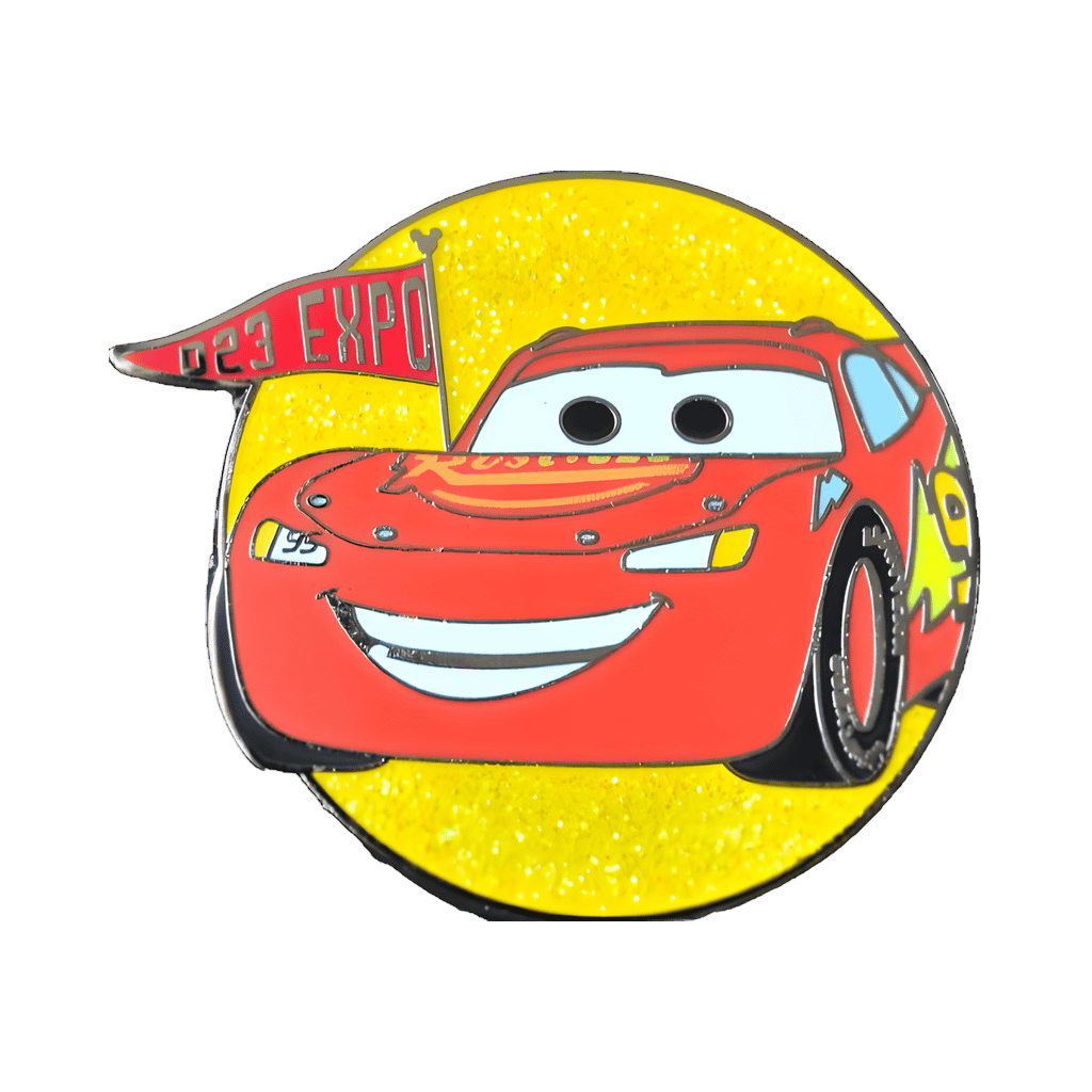 Lightning McQueen with Red Pennant Disney pin