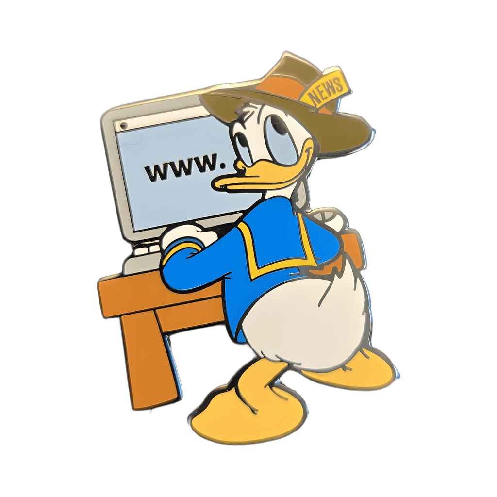 Online Reporter Donald Disney pin
