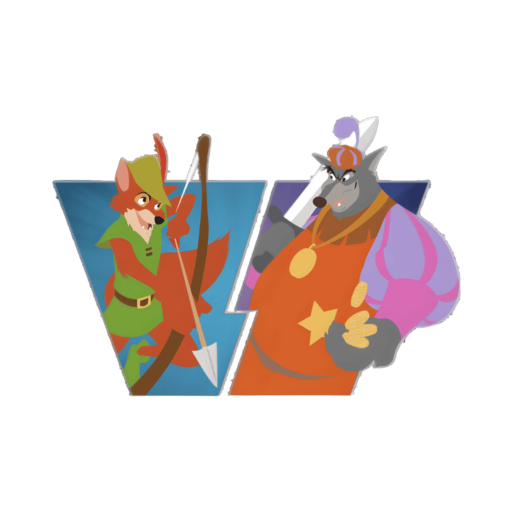 Robin Hood vs Sheriff of Nottingham Set - Full Set Disney pin