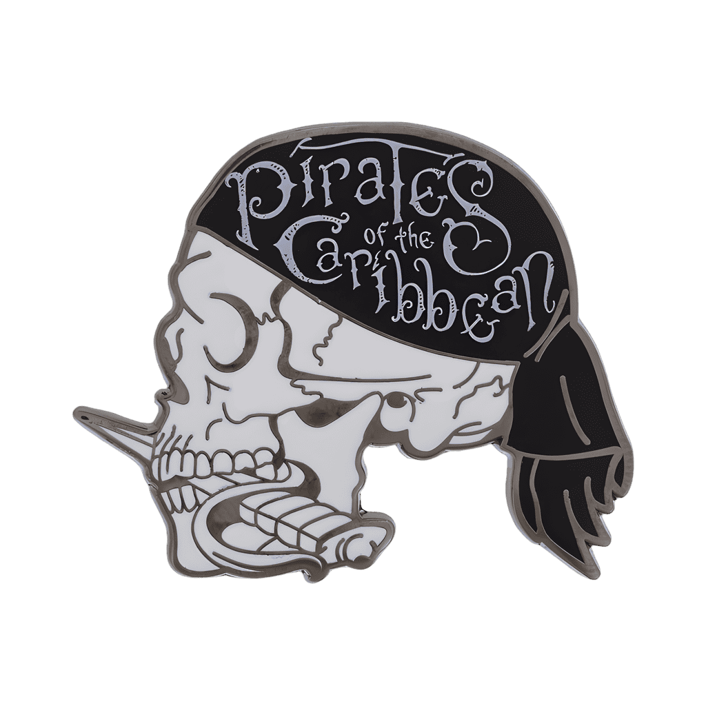 Skull Profile with skullcap Disney pin