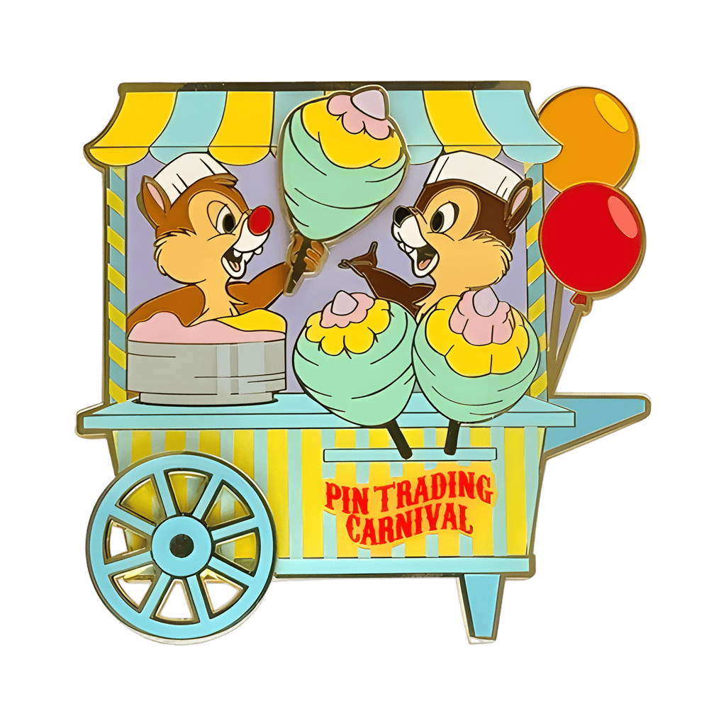 Chip and Dale Admit One Ticket Disney pin