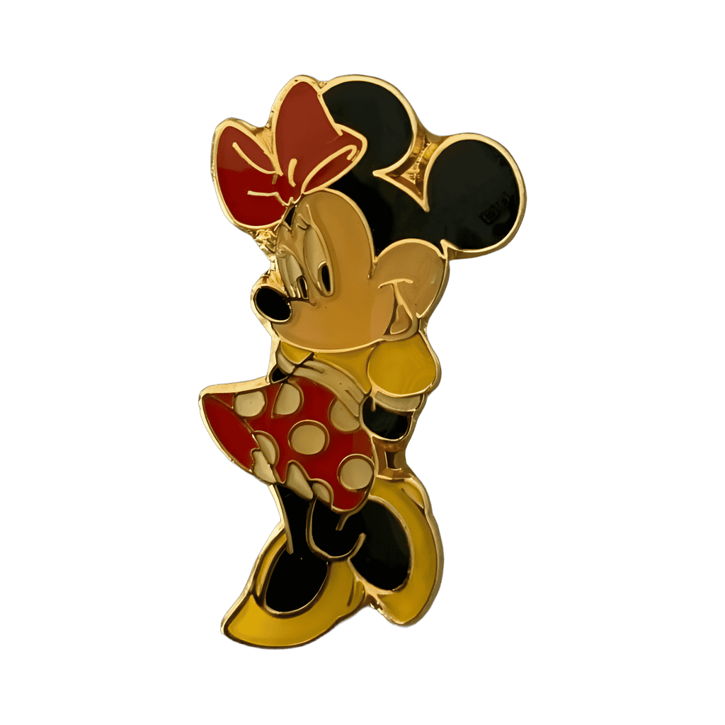 Minnie in Yellow Blouse and Red Polka Dot Skirt and Bow Disney pin