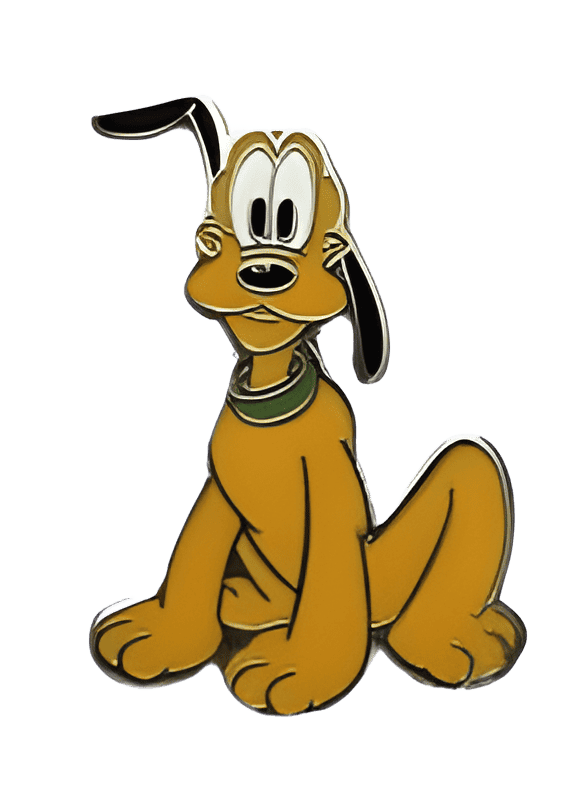 Pluto Sitting Disney pin