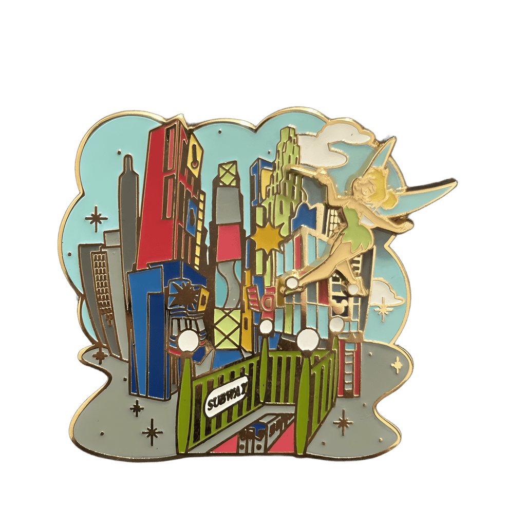 Tinkerbell over the NYC Subway Disney pin
