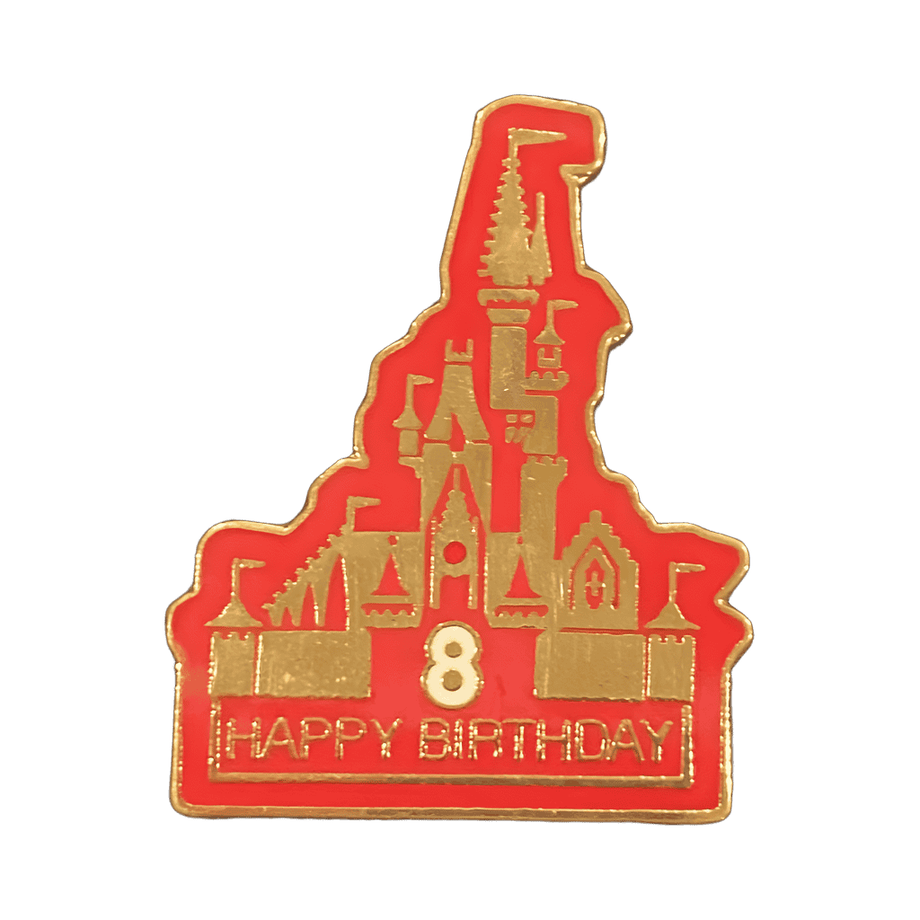 Red Castle (Happy 8th Birthday) Disney pin