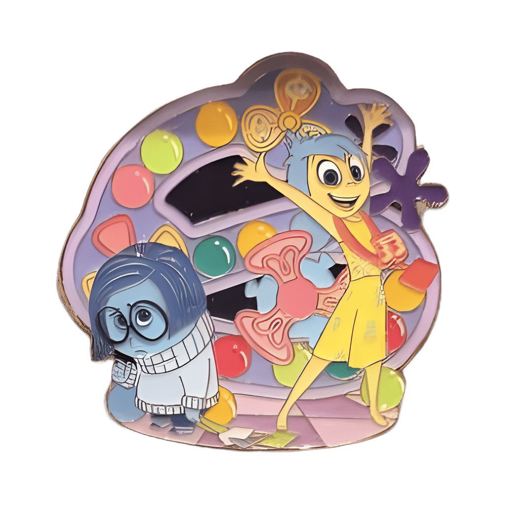 Sadness and Joy Disney pin