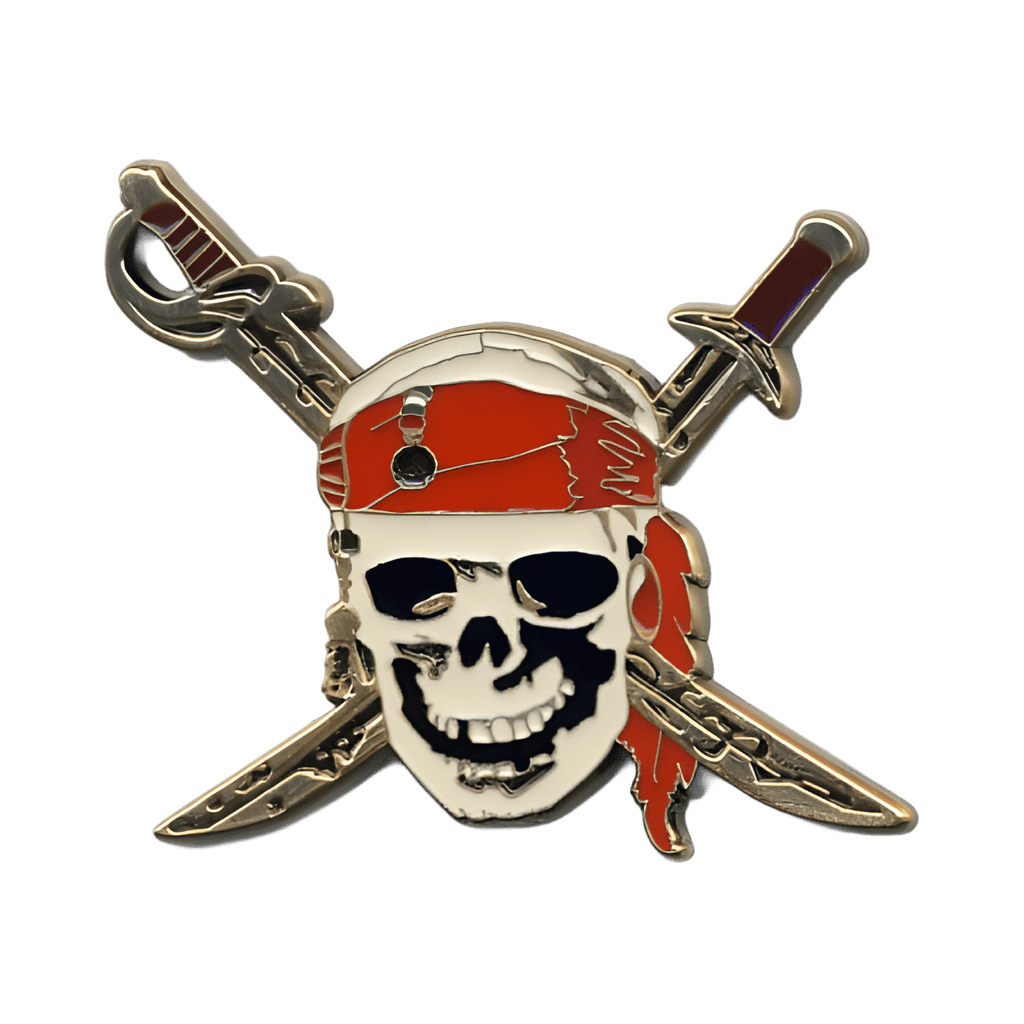Pirate Skull Disney pin