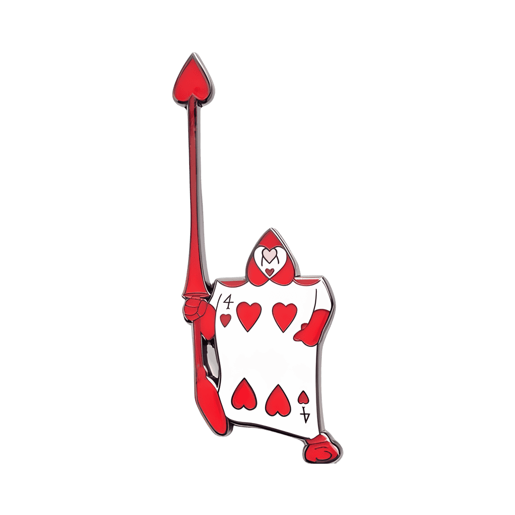 Four of Hearts Card Soldier Disney pin
