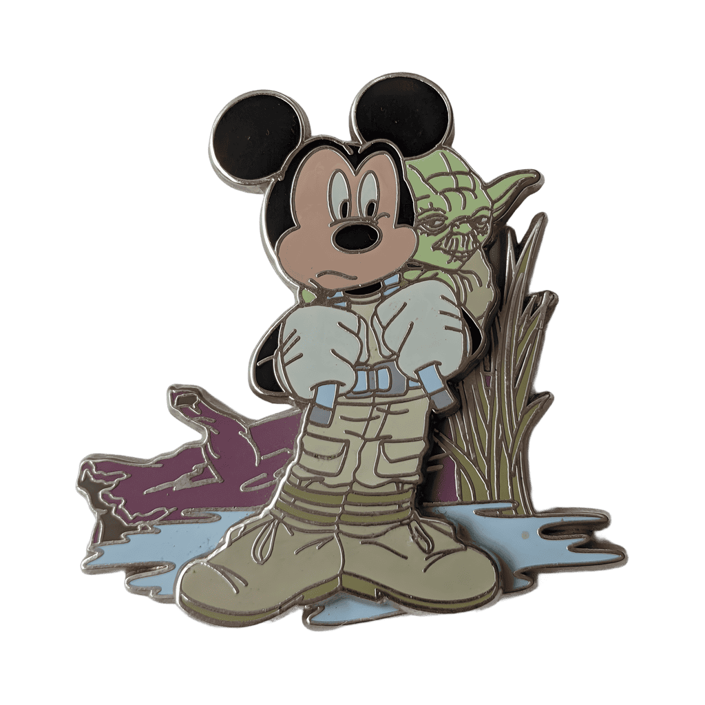 Mickey Mouse as Luke Skywalker with Yoda Disney pin