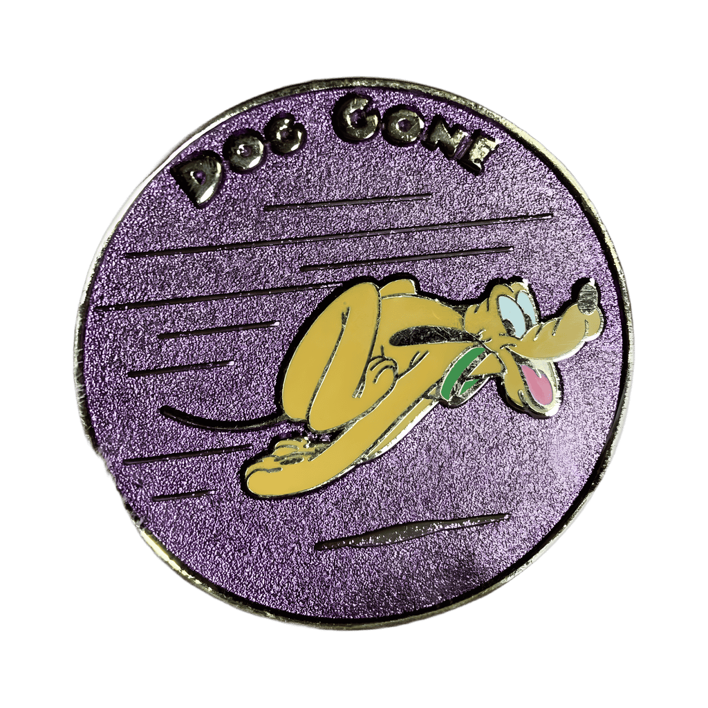 “Dog Gone” Button Disney pin