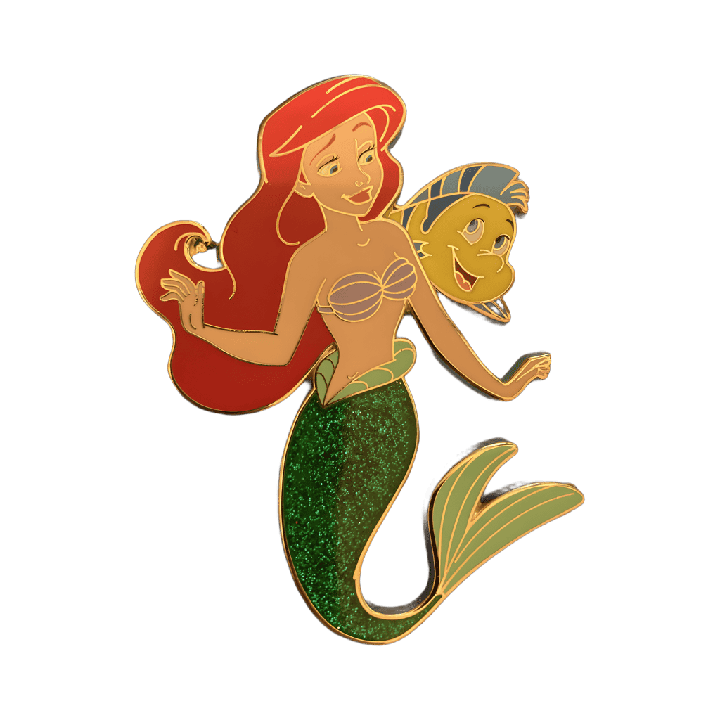 Ariel and Flounder Disney pin