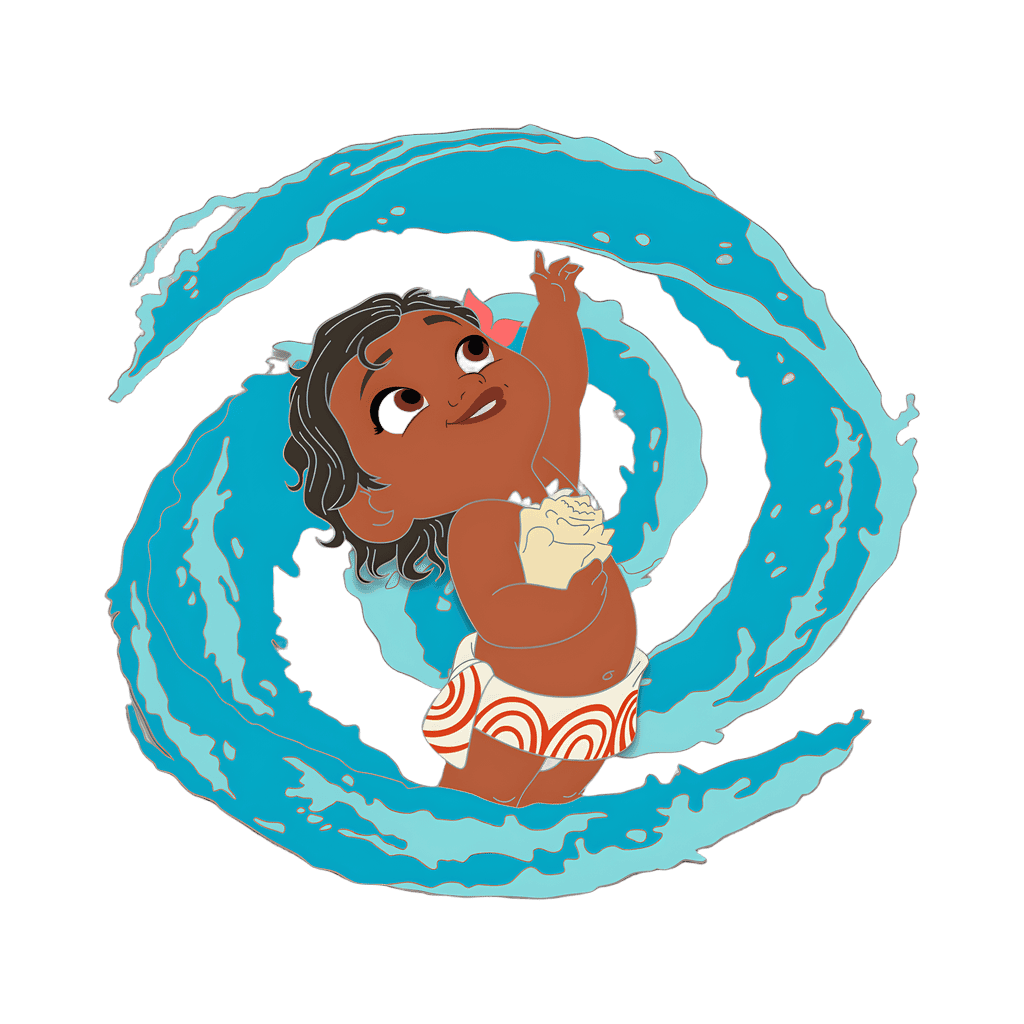Toddler Moana Disney pin