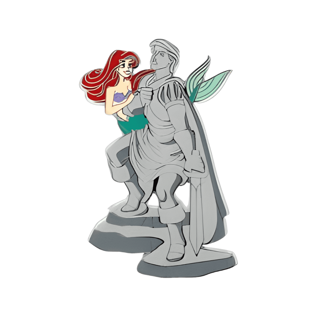 Ariel with Prince Eric Statue Disney pin