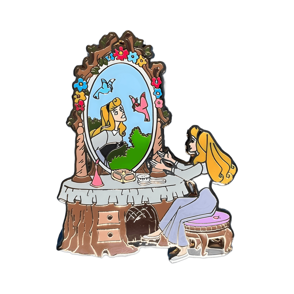Aurora in her Mirror Disney pin