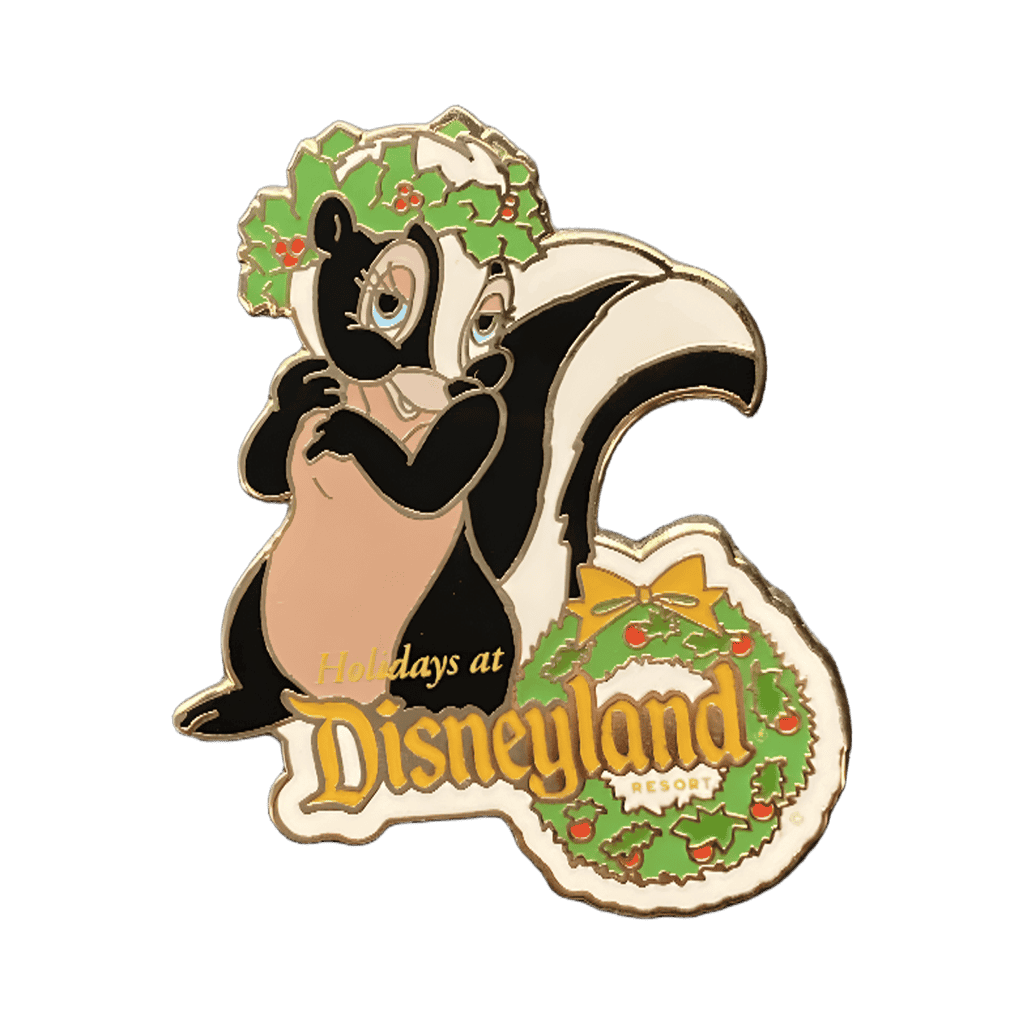 Happy Holidays Flower Disney pin