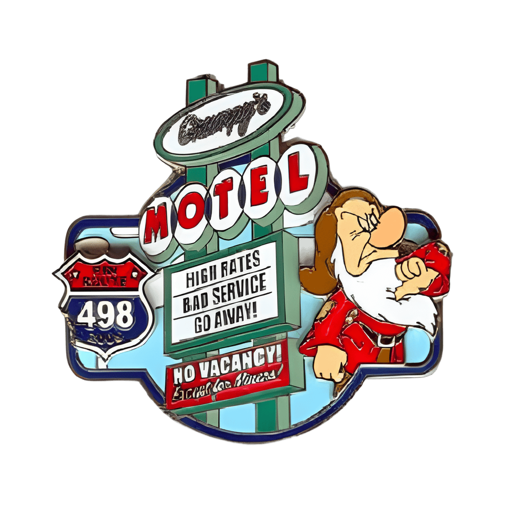 Grumpy's Motel Disney pin