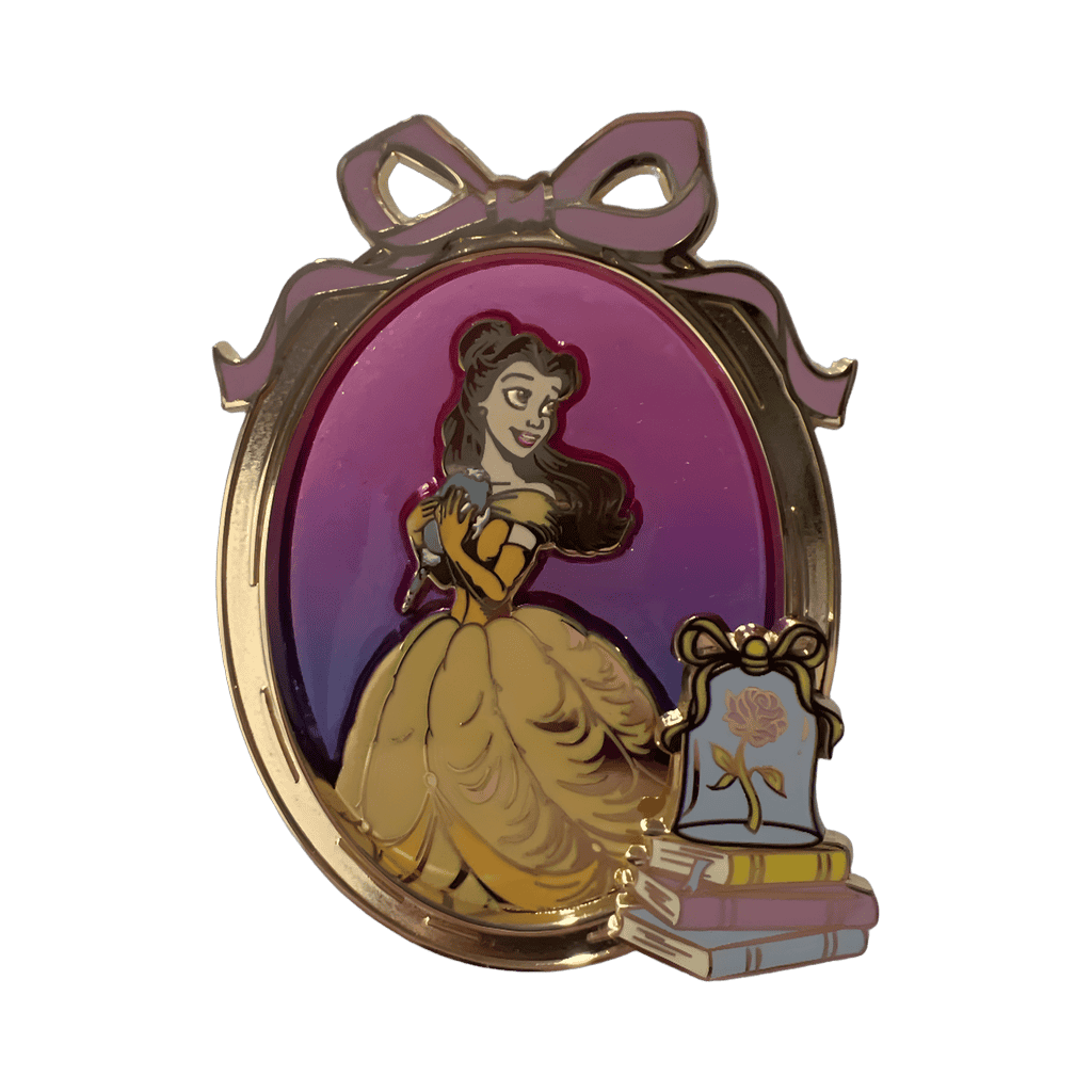 Belle Stain Glass Frame Disney pin