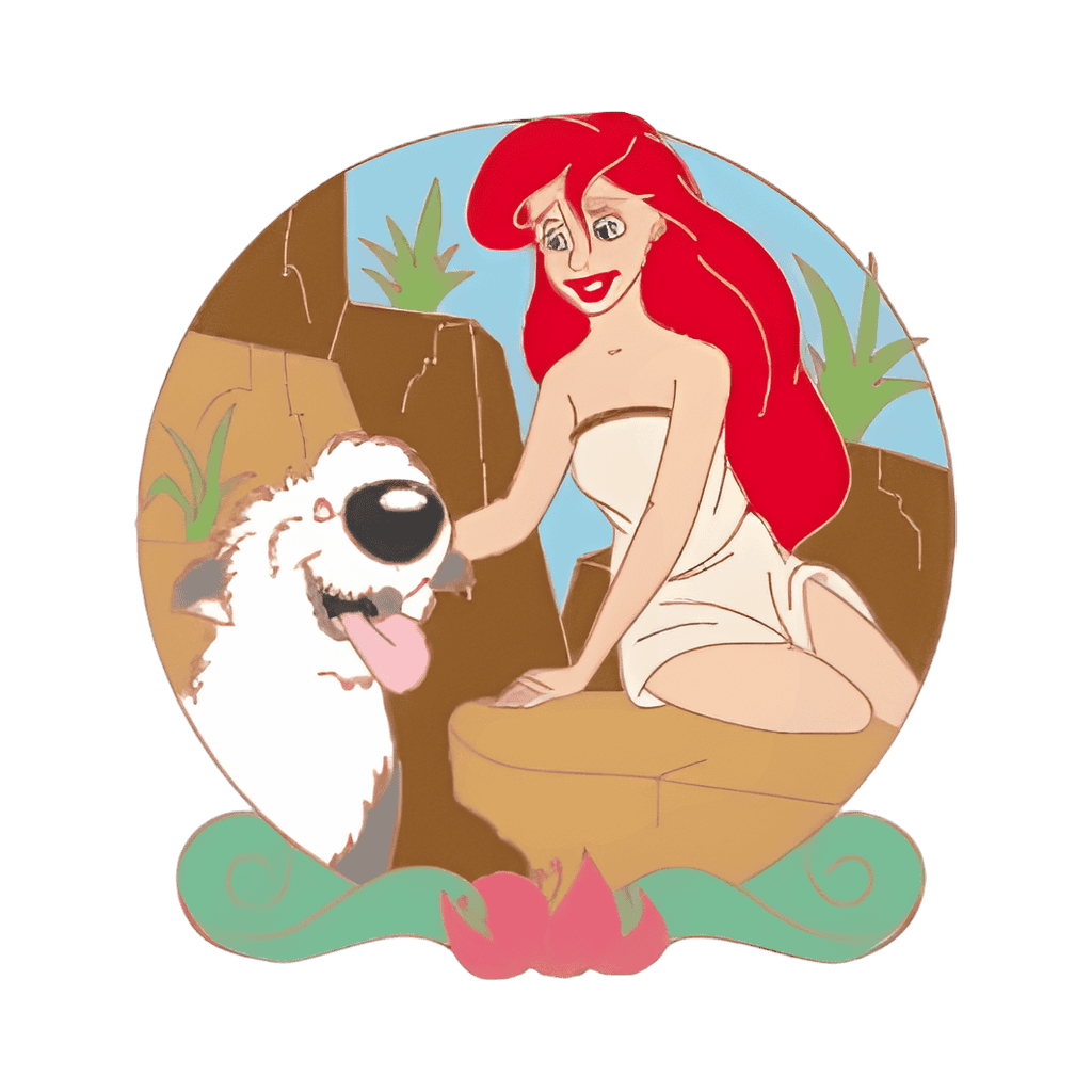 Ariel & Max Disney pin