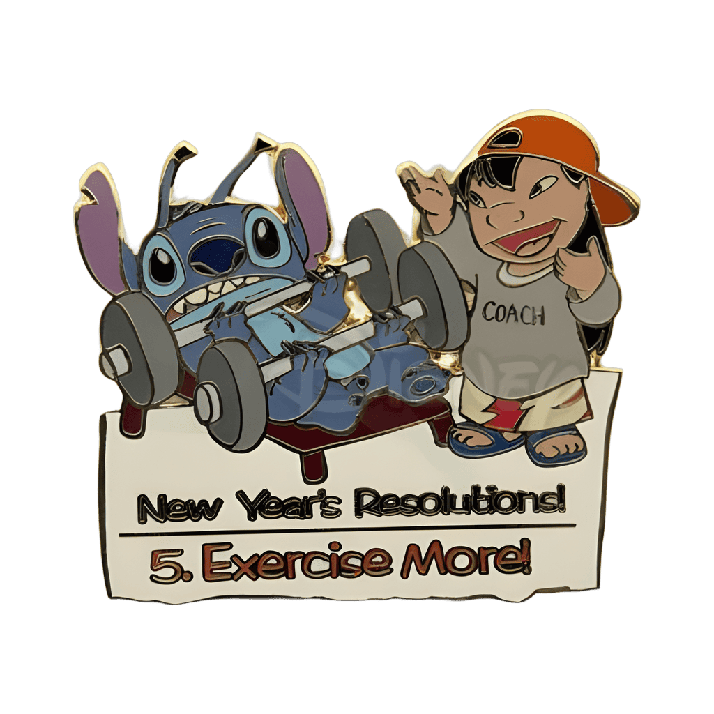 Exercise More - Lilo and Stitch Disney pin