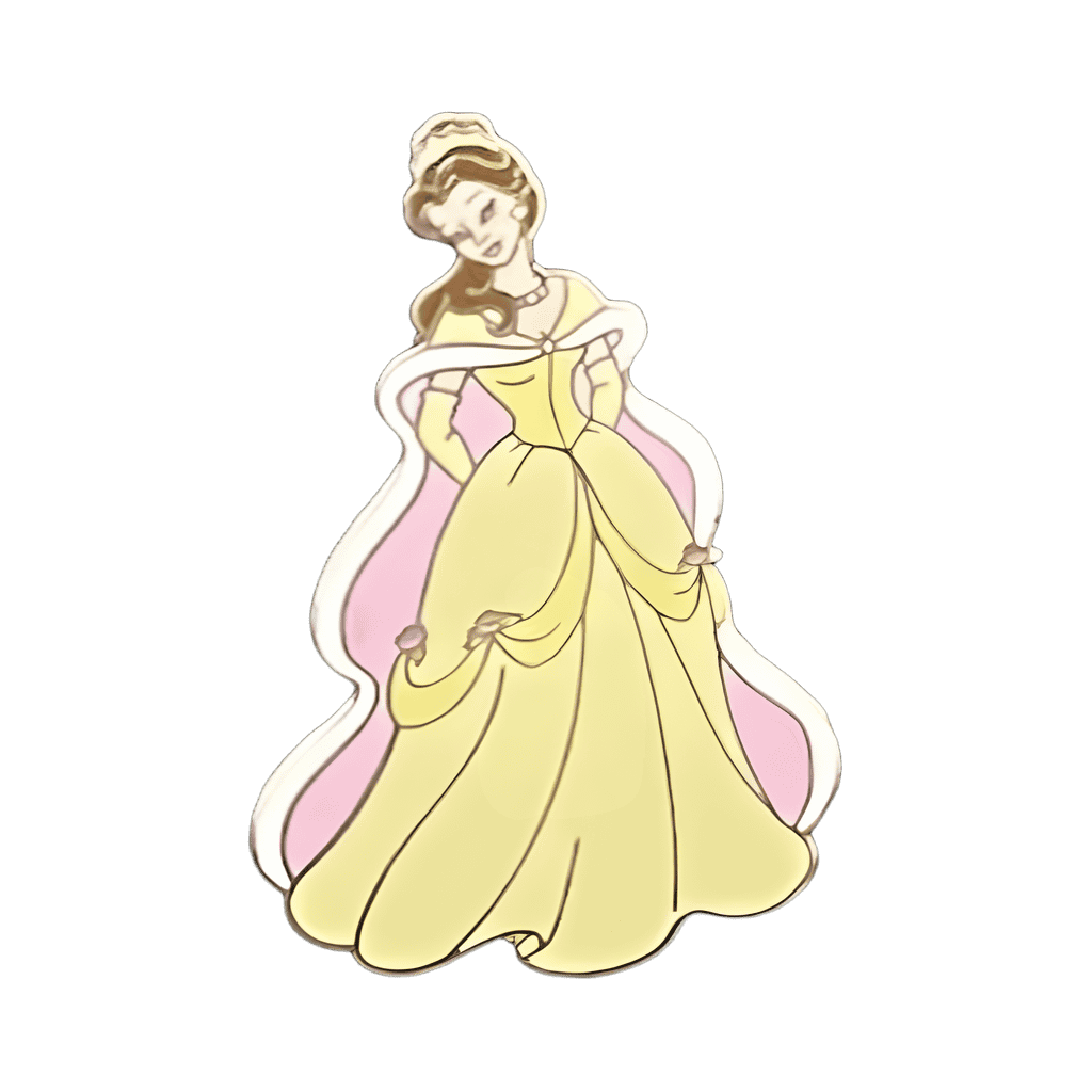 Belle Pink Cape Disney pin