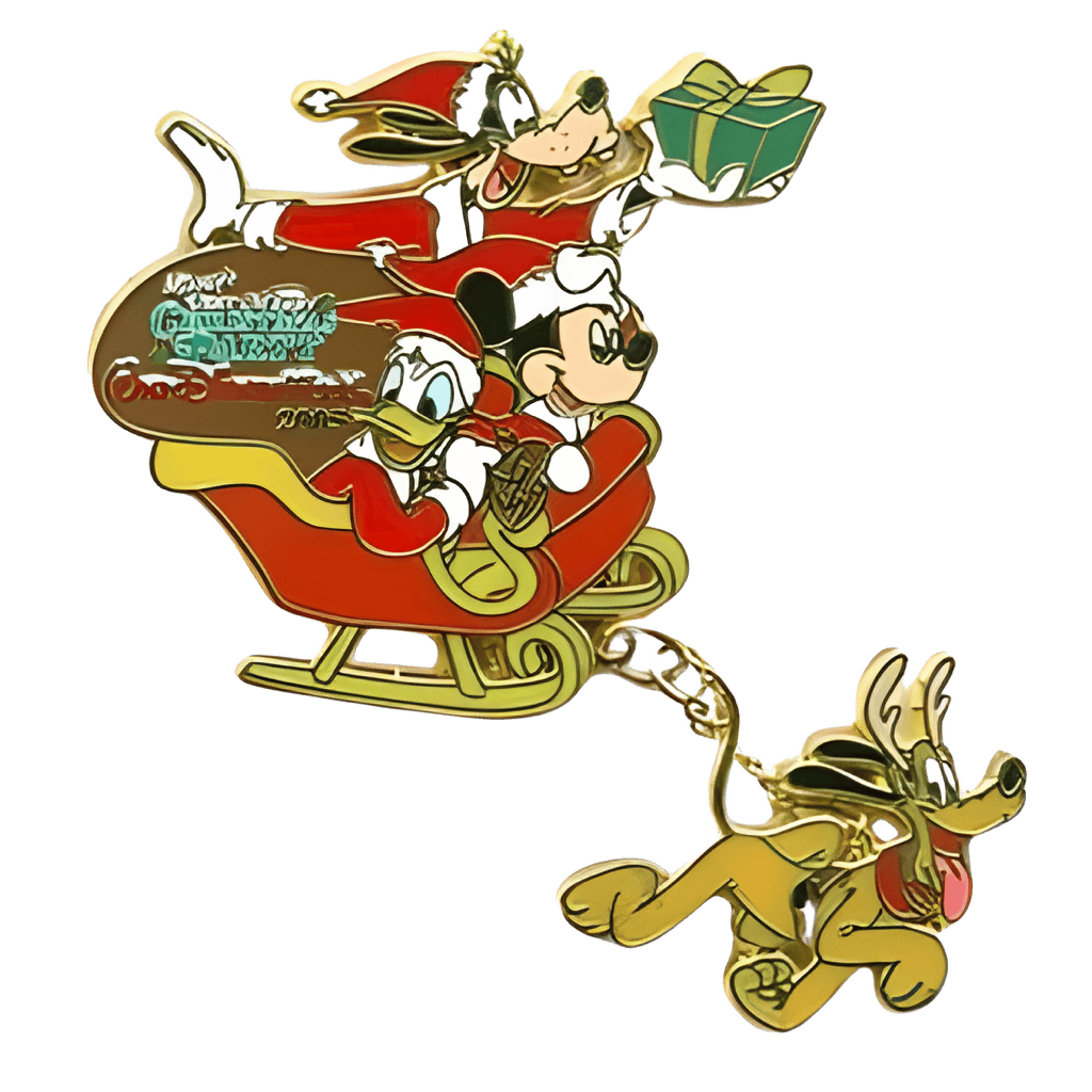 Mickey and Gang in Sleigh Disney pin
