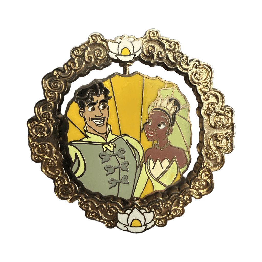 Prince Naveen and Princess Tiana Spinner Disney pin